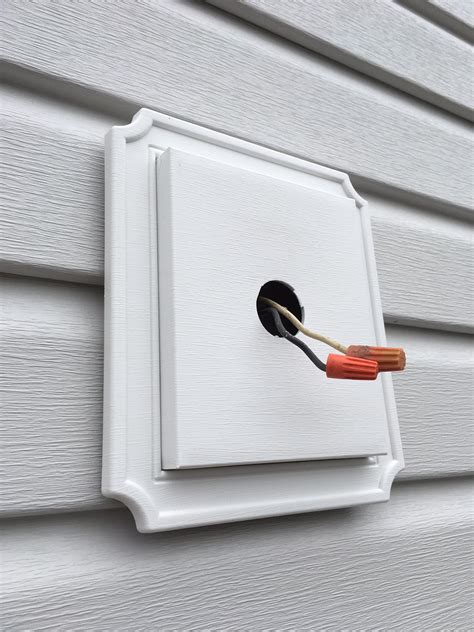 exterior wall mount electrical light box|install exterior light fixture box.